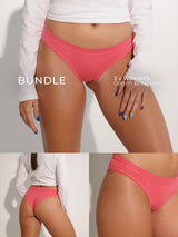 Breeth Cotton Brazilian 3-Pack — Coral bundle