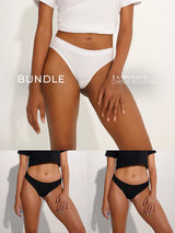 Breeth Cotton Brazilian 3-Pack — Monochrome mixed bundle