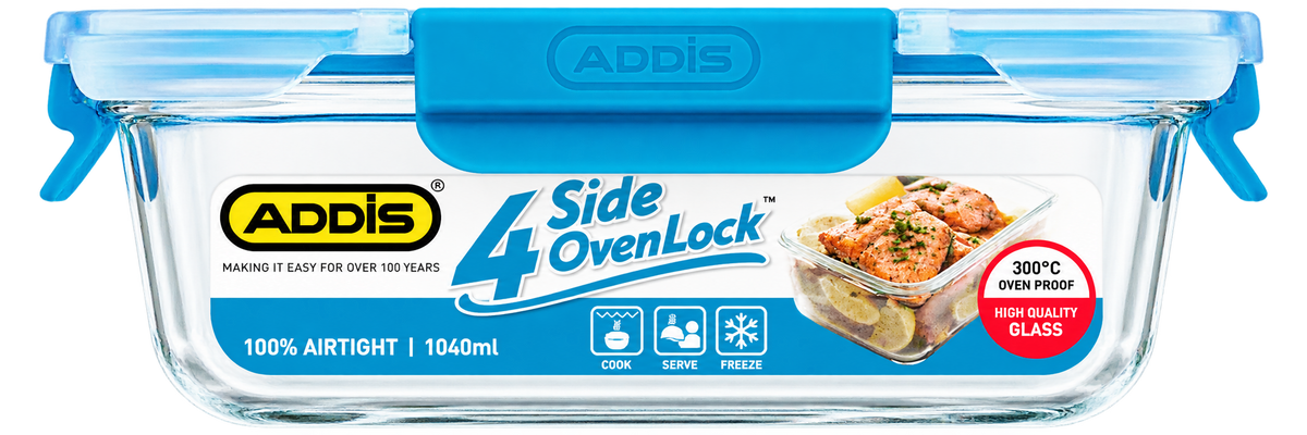 Addis 4 Side OvenLock 1040ml Rectangular