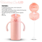 Hatchling Kids 280ml — Blossom — cup lid features